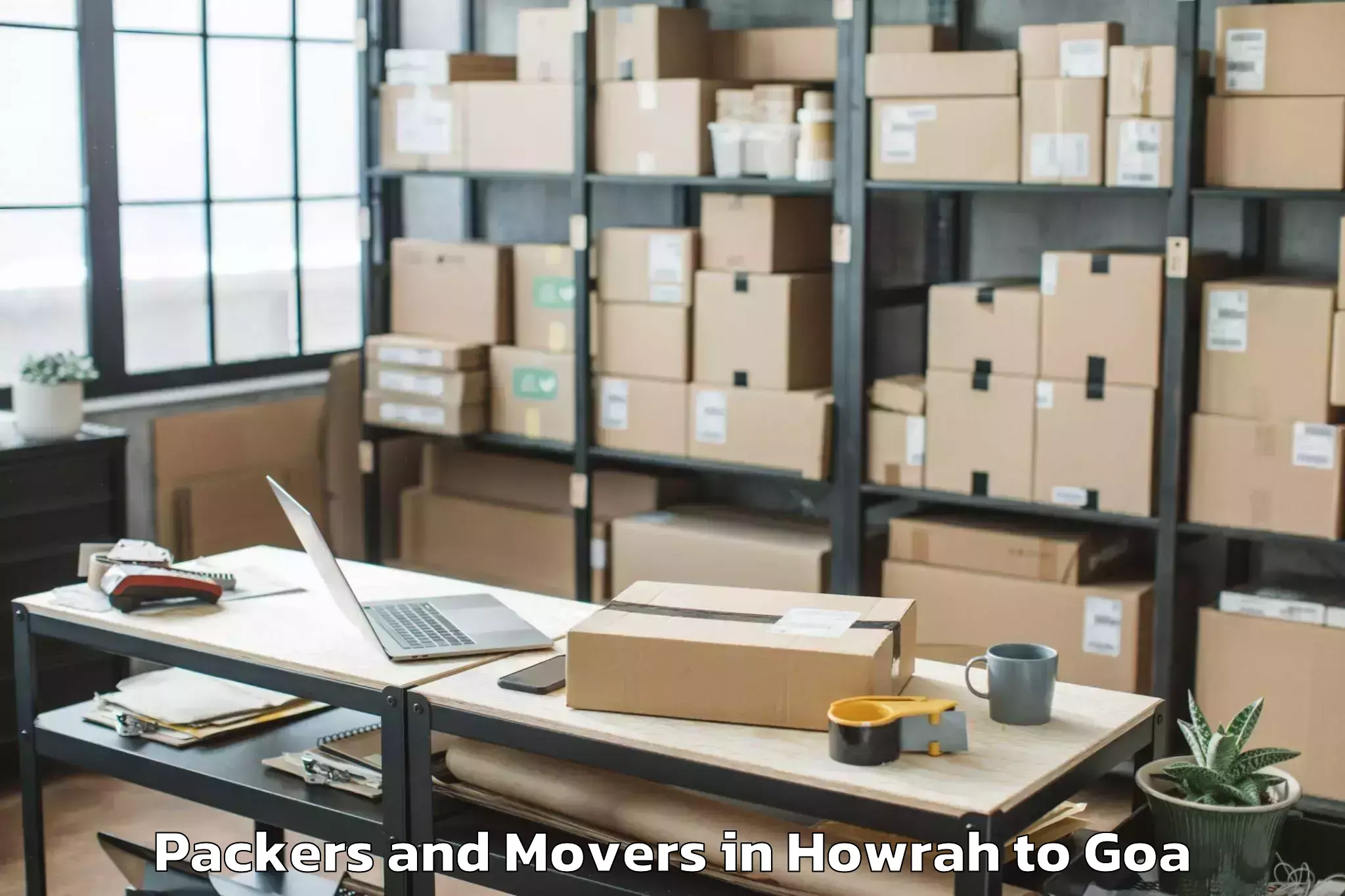 Hassle-Free Howrah to Chandor Packers And Movers